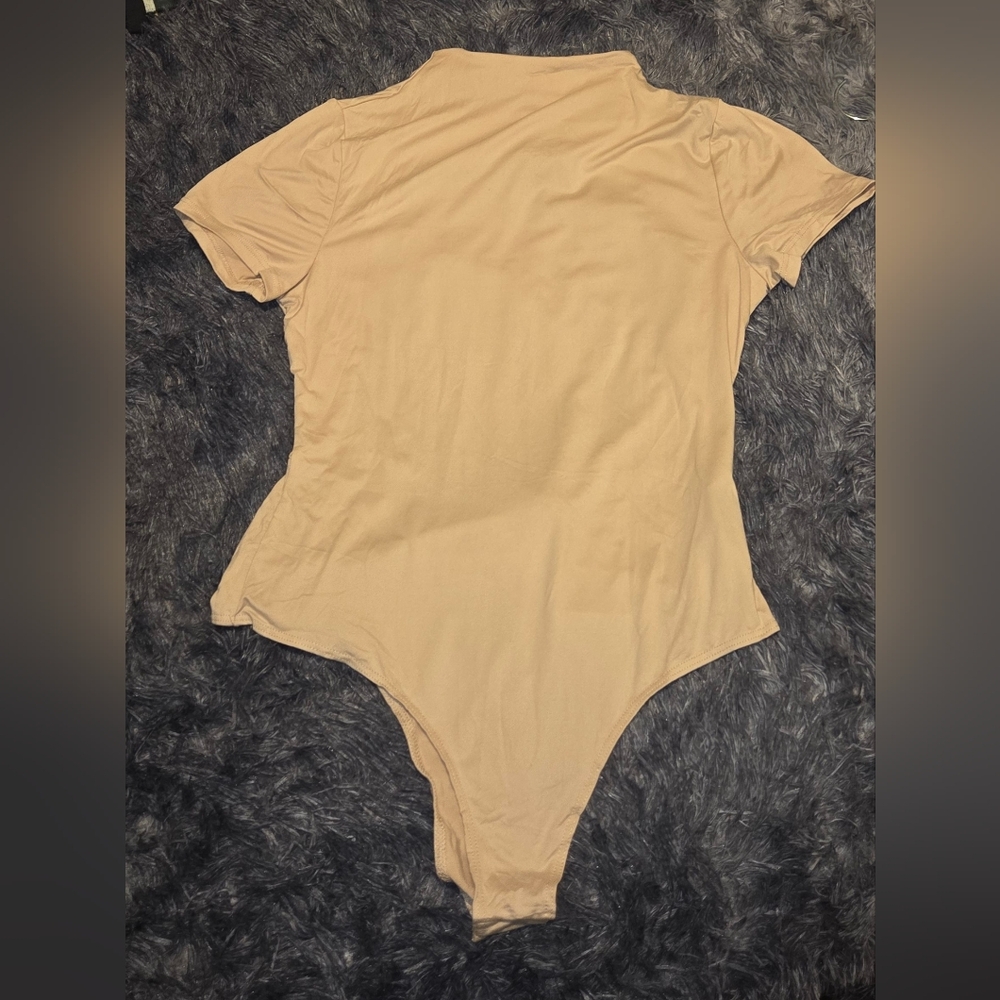 Chic Tan Bodysuit for Women